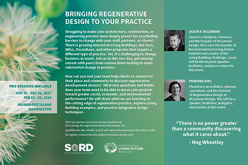 Workshop: Bringing Regenerative Design to Your Practice